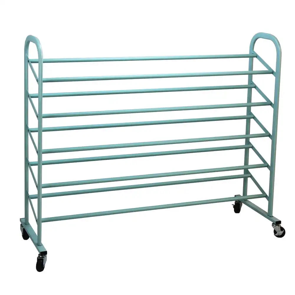5-Tier Metal Shoe Rack, Turquoise Rolling Shoe Organizer Space-Saving Shoes Storage Shelf for Entryway
5-Tier Metal Shoe Rack, Turquoise Rolling Shoe Organizer Space-Saving Shoes Storage Shelf for Entryway