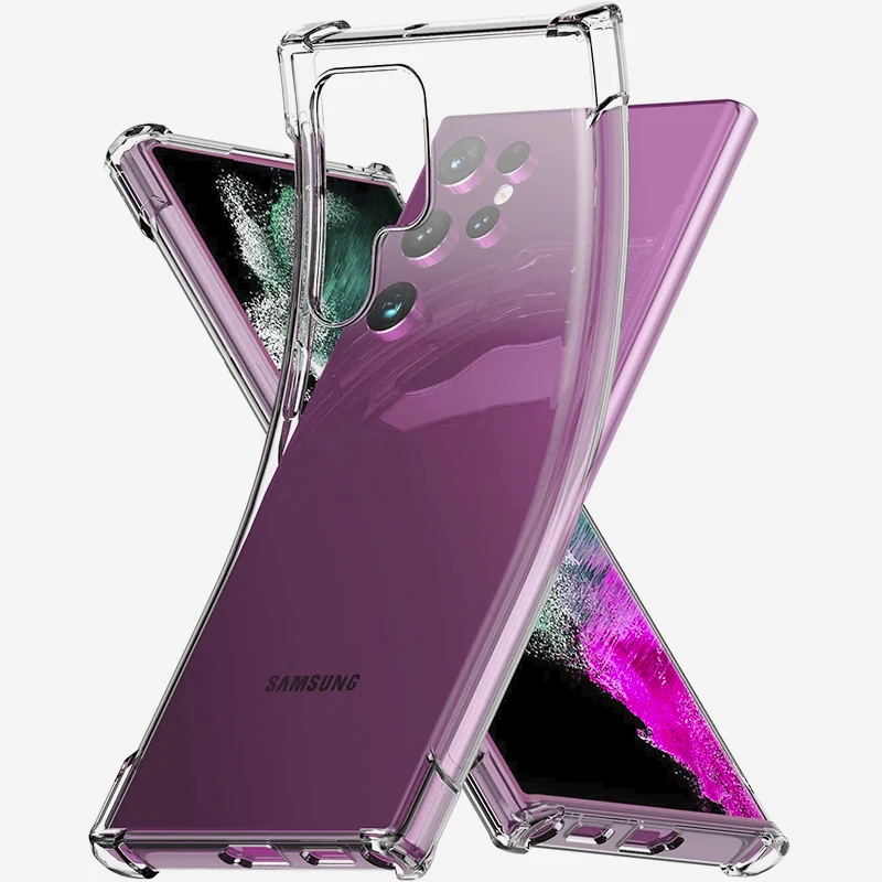 For Samsung Galaxy S23 Ultra Pro Plus S22 S21 S20 FE Ultra Pro Plus Lite 4G 5G Case,Transparent Reinforced Corners TPU Cover
For Samsung Galaxy S23 Ultra Pro Plus S22 S21 S20 FE Ultra Pro Plus Lite 4G 5G Case,Transparent Reinforced Corners TPU Cover