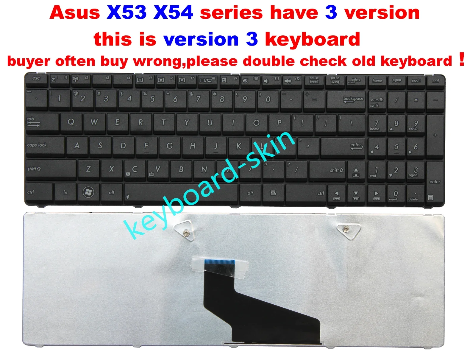 Новый короткий кабель для клавиатуры США для ноутбука Asus X54, X54B, X73B, X54C, X54L, X54X, X54XI, X54XB, X54H, X53U, X53E
Новый короткий кабель для клавиатуры США для ноутбука Asus X54, X54B, X73B, X54C, X54L, X54X, X54XI, X54XB, X54H, X53U, X53E