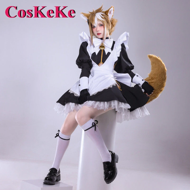 CosKeKe Gorou Cosplay Anime Game Genshin Impact Costume Gorgeous Sweet Maid Dress Women Halloween Party Role Play Clothing S-XL
CosKeKe Gorou Cosplay Anime Game Genshin Impact Costume Gorgeous Sweet Maid Dress Women Halloween Party Role Play Clothing S-XL