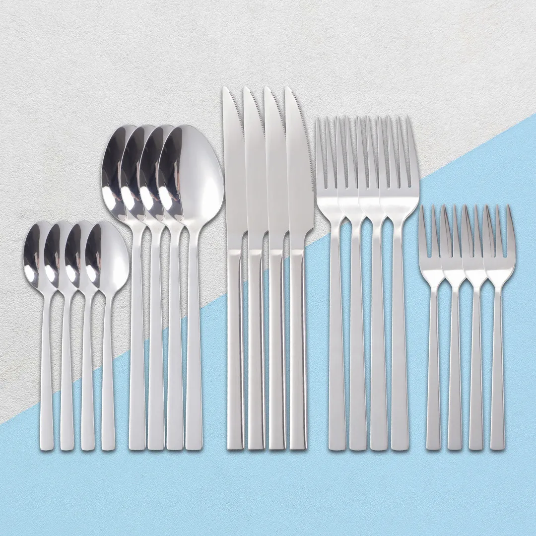 Kitchen Set Dinnerware Cutlery Set Tainless Steel Cutlery Forks Spoons Knives Set Silverware Full Complete Tableware for Kitchen
Kitchen Set Dinnerware Cutlery Set Tainless Steel Cutlery Forks Spoons Knives Set Silverware Full Complete Tableware for Kitchen