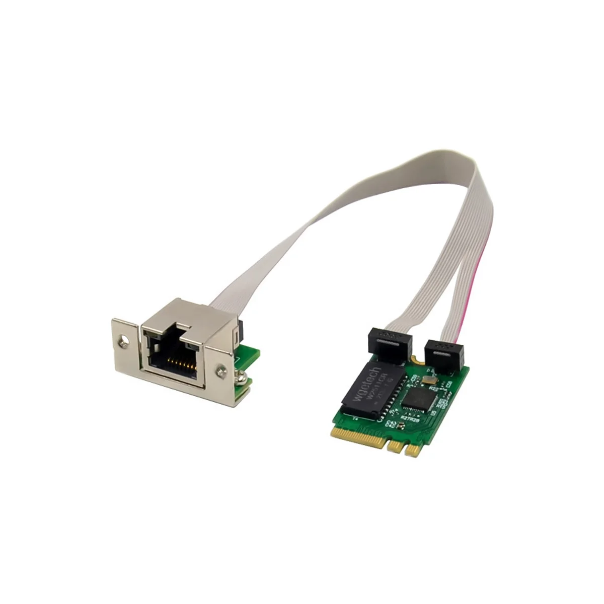 Гигабитная сетевая карта M.2A + E RTL8111F, один порт RJ45, Ethernet, сетевая карта, промышленный компьютер, локальная сеть
Гигабитная сетевая карта M.2A + E RTL8111F, один порт RJ45, Ethernet, сетевая карта, промышленный компьютер, локальная сеть