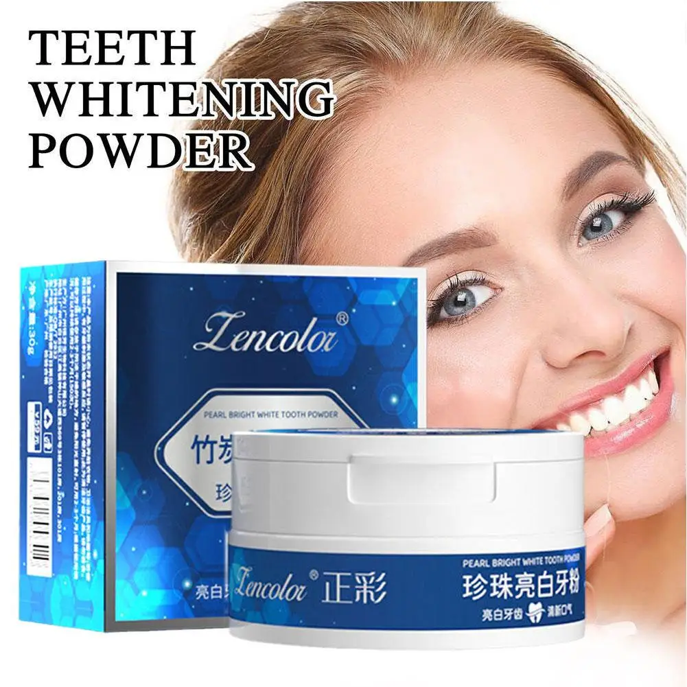 

50g Whitening Tooth Powder Clean Stains Teeth Whitening Toothpaste Stains Plaque Oral Oral Care Bleaching Powder Cleaning U3z5