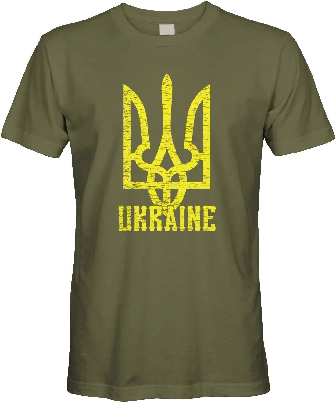 Мужская футболка с изображением гордости и флага Герба Украины 
Мужская футболка с изображением гордости и флага Герба Украины