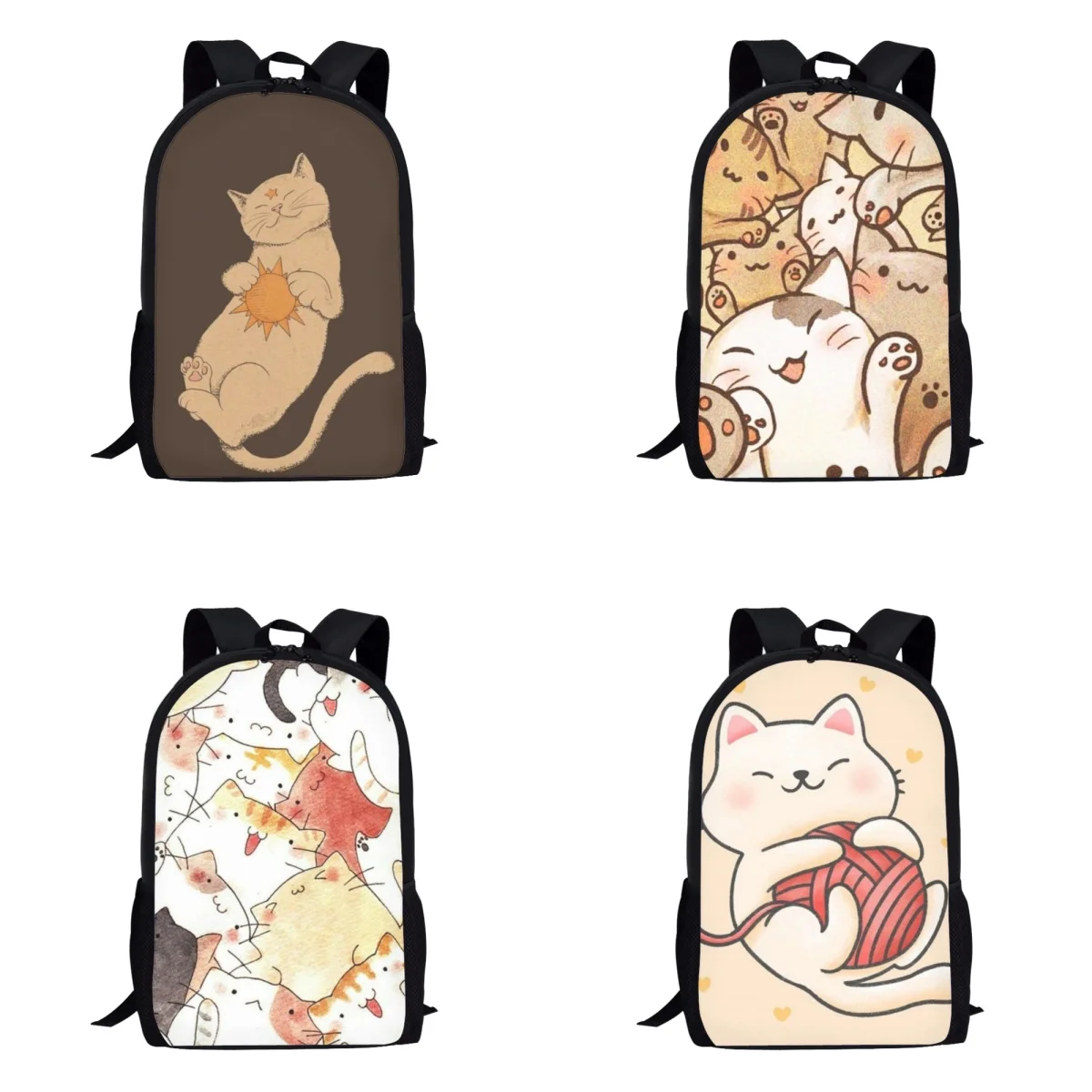 Cartoon Cats Design Teenager School Bags for Girls Large Capacity Backpacks Children Schoolbag Student Casual Women Men Mochila
Cartoon Cats Design Teenager School Bags for Girls Large Capacity Backpacks Children Schoolbag Student Casual Women Men Mochila