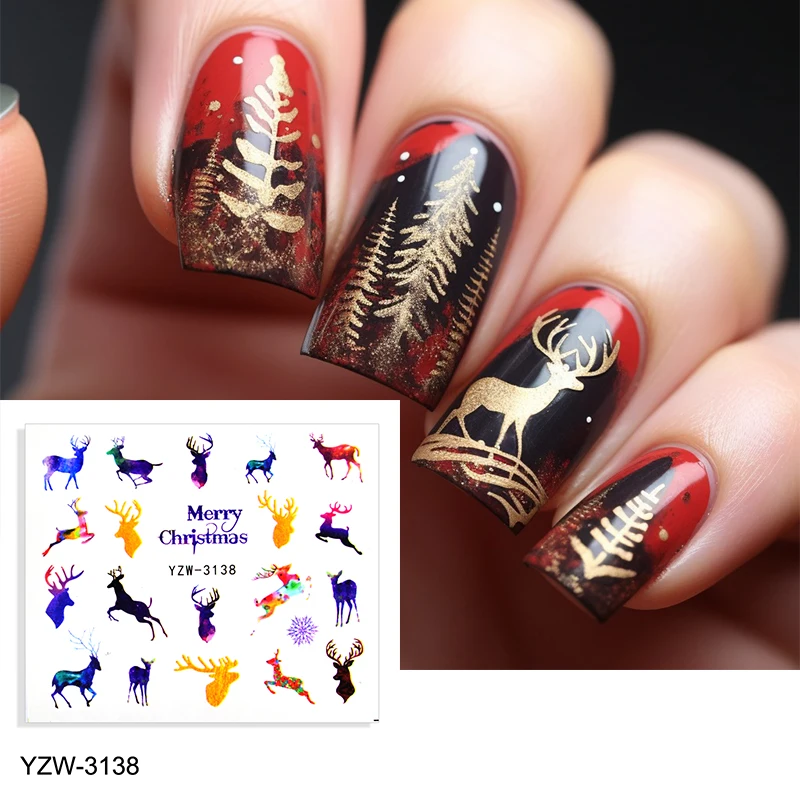 Nail Stickers Back Glue Nail Stickers Winter White Christmas Trees Snowflakes Nail Decal Stickers For Nail Tips
Nail Stickers Back Glue Nail Stickers Winter White Christmas Trees Snowflakes Nail Decal Stickers For Nail Tips