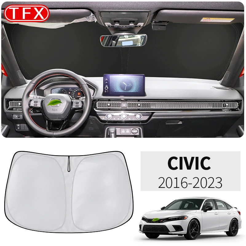 For Honda Civic 10th 11th Gen 2016-2023 Nano-Insulat Windshield Sunshade Front Window Sun Shade Visor Auto Interior Accessories
For Honda Civic 10th 11th Gen 2016-2023 Nano-Insulat Windshield Sunshade Front Window Sun Shade Visor Auto Interior Accessories