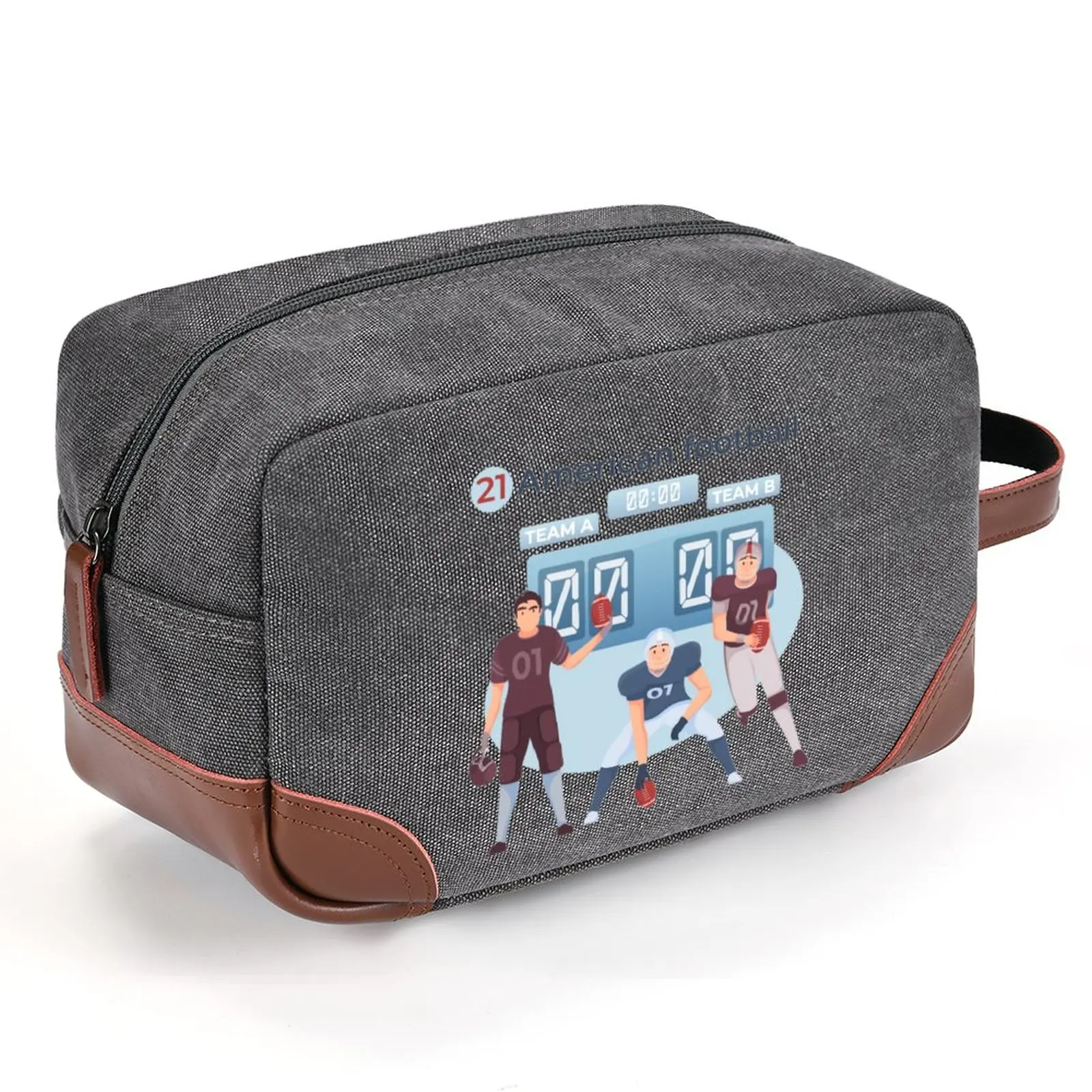 Custom toiletry bag with American football pattern Travel Mens Toiletry Bag Women Cosmetic Necessaire Case Waterproof Makeup Bag
Custom toiletry bag with American football pattern Travel Mens Toiletry Bag Women Cosmetic Necessaire Case Waterproof Makeup Bag