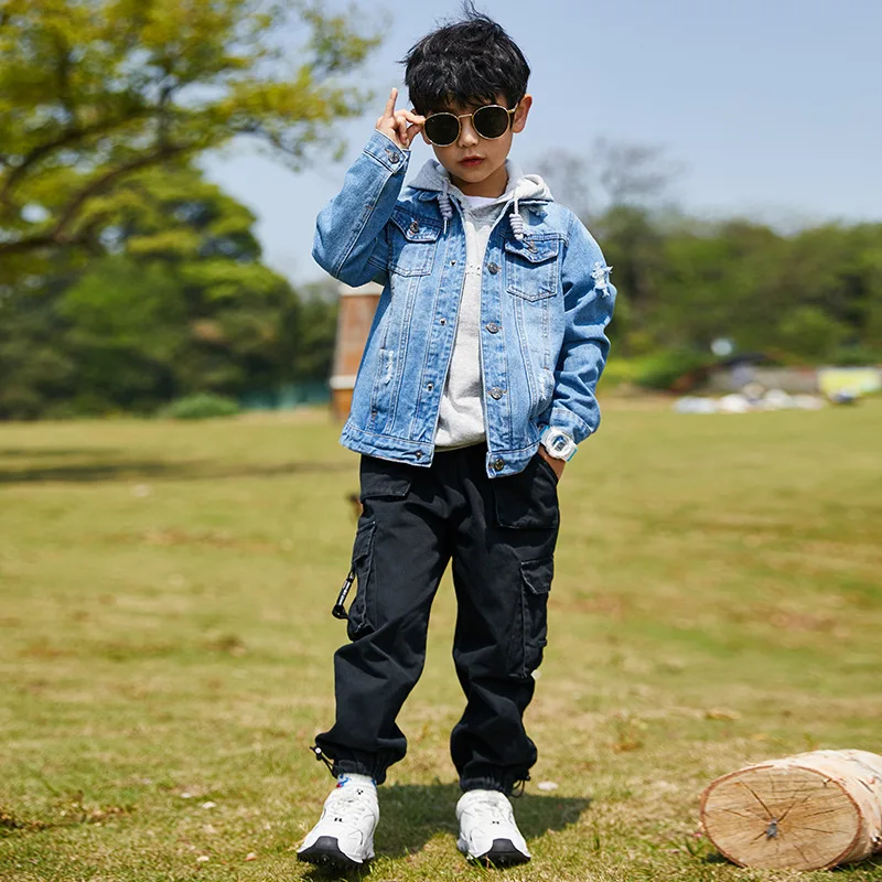 Boys Kids Hole Coat Spring and Autumn Baby Blue Children's Jackets,Teenagers Denim Jacket Kids Clothing Big Boy Fall Clothes
Boys Kids Hole Coat Spring and Autumn Baby Blue Children's Jackets,Teenagers Denim Jacket Kids Clothing Big Boy Fall Clothes