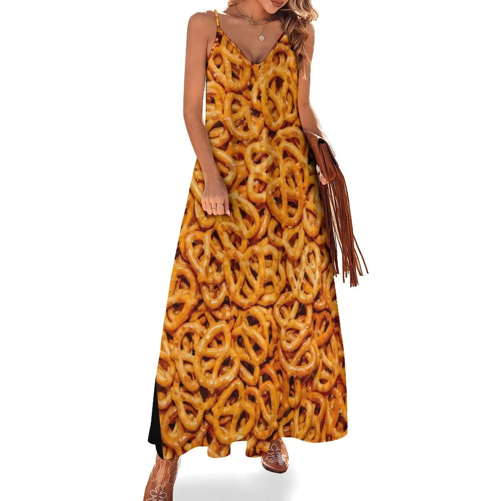 Mini Salty Pretzel Knots Photo Food Pattern Sleeveless Dress women party dresses sexy short dresses daring Women's summer skirt
Mini Salty Pretzel Knots Photo Food Pattern Sleeveless Dress women party dresses sexy short dresses daring Women's summer skirt