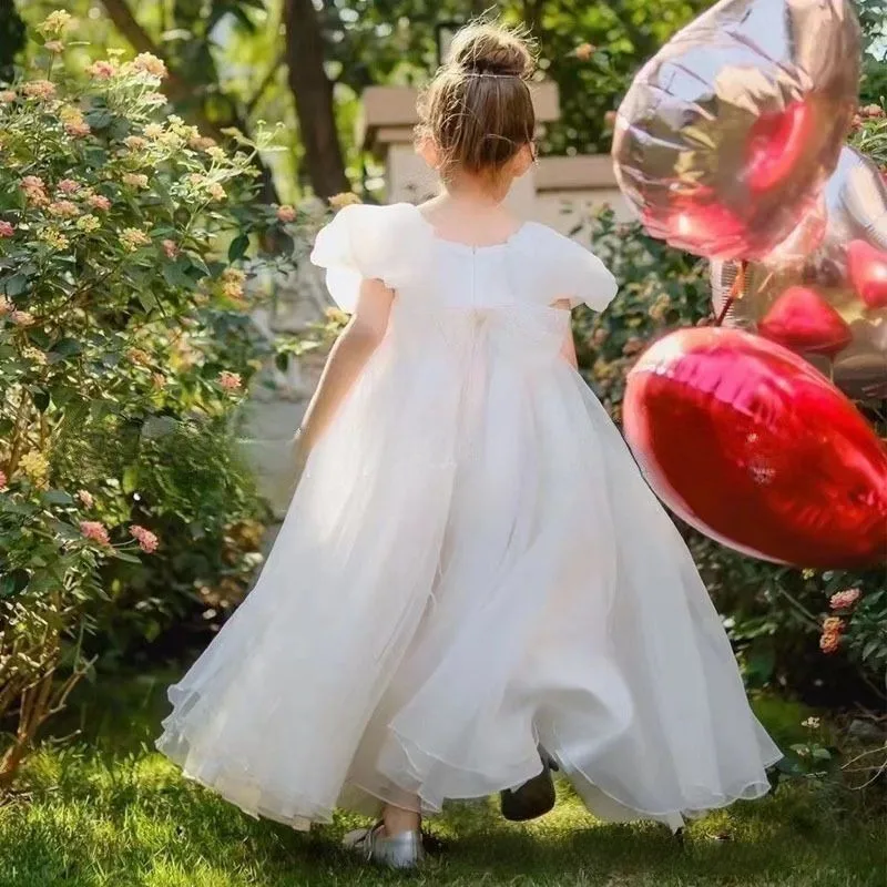 Girls Princess Dress Cute Big Bow Kids Birthday Party Dresses Summer New Puff Sleeve Children Mesh Tutu Dress Wedding Clothing
Girls Princess Dress Cute Big Bow Kids Birthday Party Dresses Summer New Puff Sleeve Children Mesh Tutu Dress Wedding Clothing