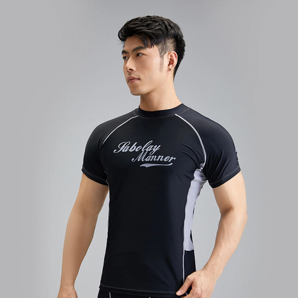 Men's Fashion Split Short Sleeve Swimwear Outdoor Sports Sun Protection Surfing Suit Quick Drying Breathable Swimwear Top 2023
Men's Fashion Split Short Sleeve Swimwear Outdoor Sports Sun Protection Surfing Suit Quick Drying Breathable Swimwear Top 2023