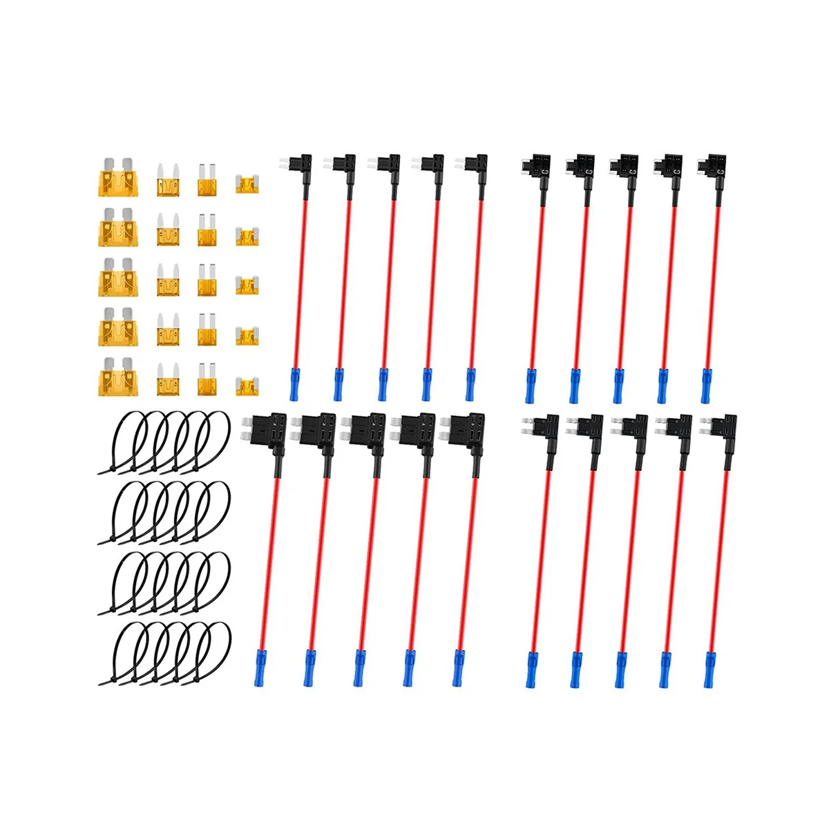 20Pcs 12V Car Add-A-Circuit Fuse Tap Adapter Kits ATO/ATC Mini Low Dual-Slot Blade Fuse Holders
20Pcs 12V Car Add-A-Circuit Fuse Tap Adapter Kits ATO/ATC Mini Low Dual-Slot Blade Fuse Holders
