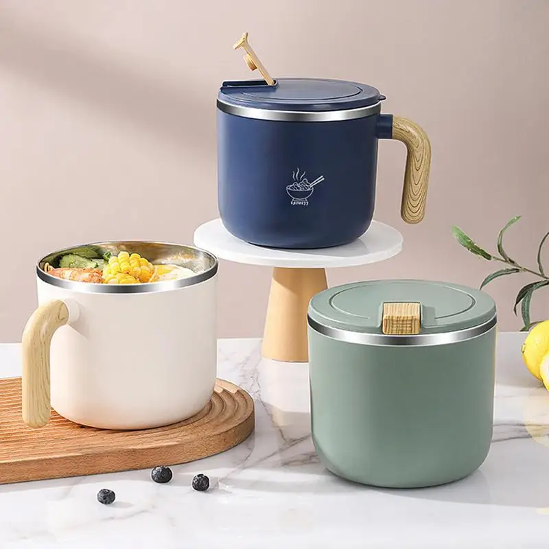 304 Stainless Steel Handle Insulated Instant Noodle Bowl Fruit Salad Rice Soup Bowl Lunch Container For Picnic Kitchen Home Dorm
304 Stainless Steel Handle Insulated Instant Noodle Bowl Fruit Salad Rice Soup Bowl Lunch Container For Picnic Kitchen Home Dorm