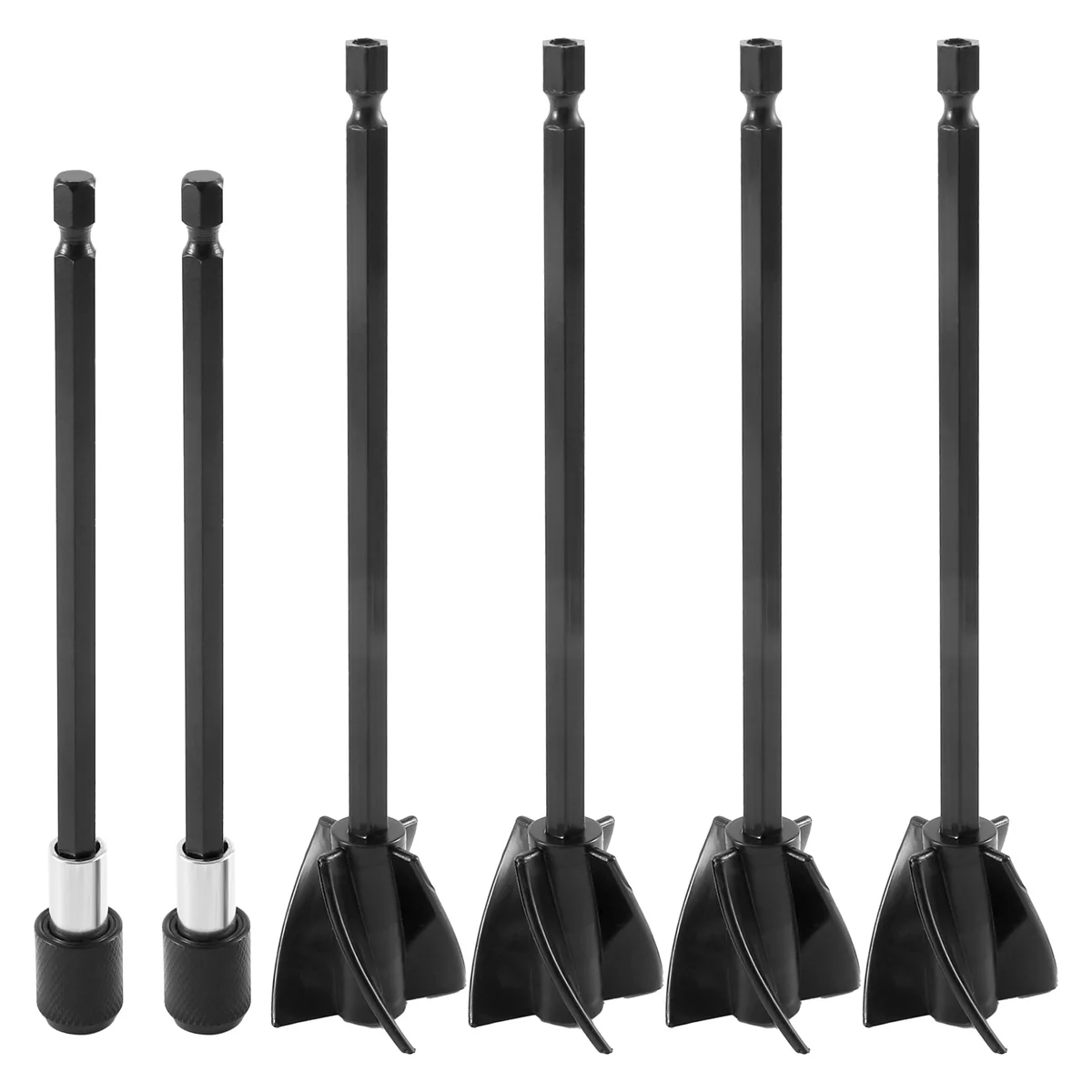 Epoxy Resin Paint Mixer Paddles for Drill,4Pcs Reusable Paint Stirrer Resin Drill Mixer Paddles and 2Pcs Extension Rods
Epoxy Resin Paint Mixer Paddles for Drill,4Pcs Reusable Paint Stirrer Resin Drill Mixer Paddles and 2Pcs Extension Rods