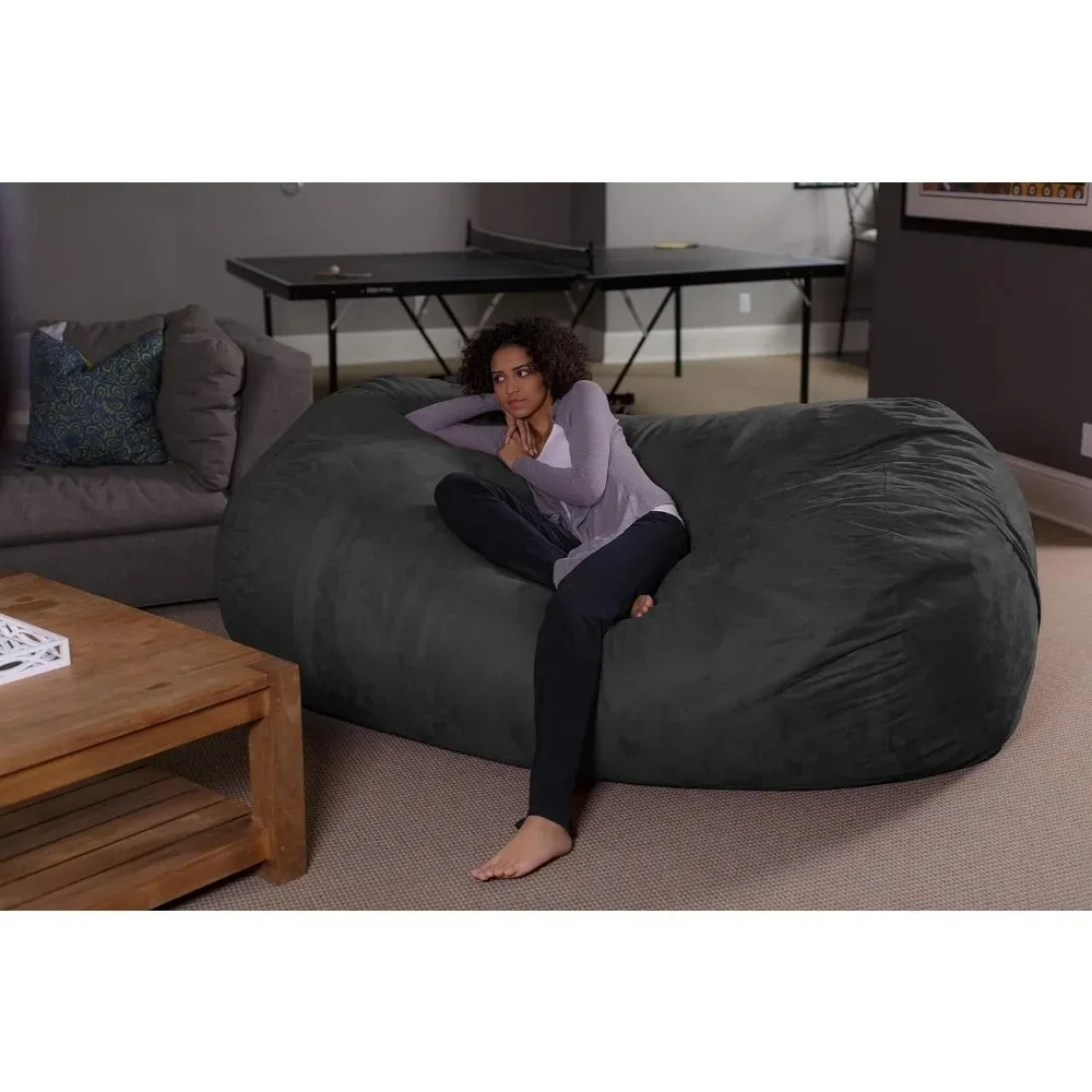 Plush Bean Bag With Super Soft Microsuede Cover - XL Memory Foam Stuffed Lounger Adults Puff Couch Relaxing Sofa Lazy Chair Sofa
Plush Bean Bag With Super Soft Microsuede Cover - XL Memory Foam Stuffed Lounger Adults Puff Couch Relaxing Sofa Lazy Chair Sofa