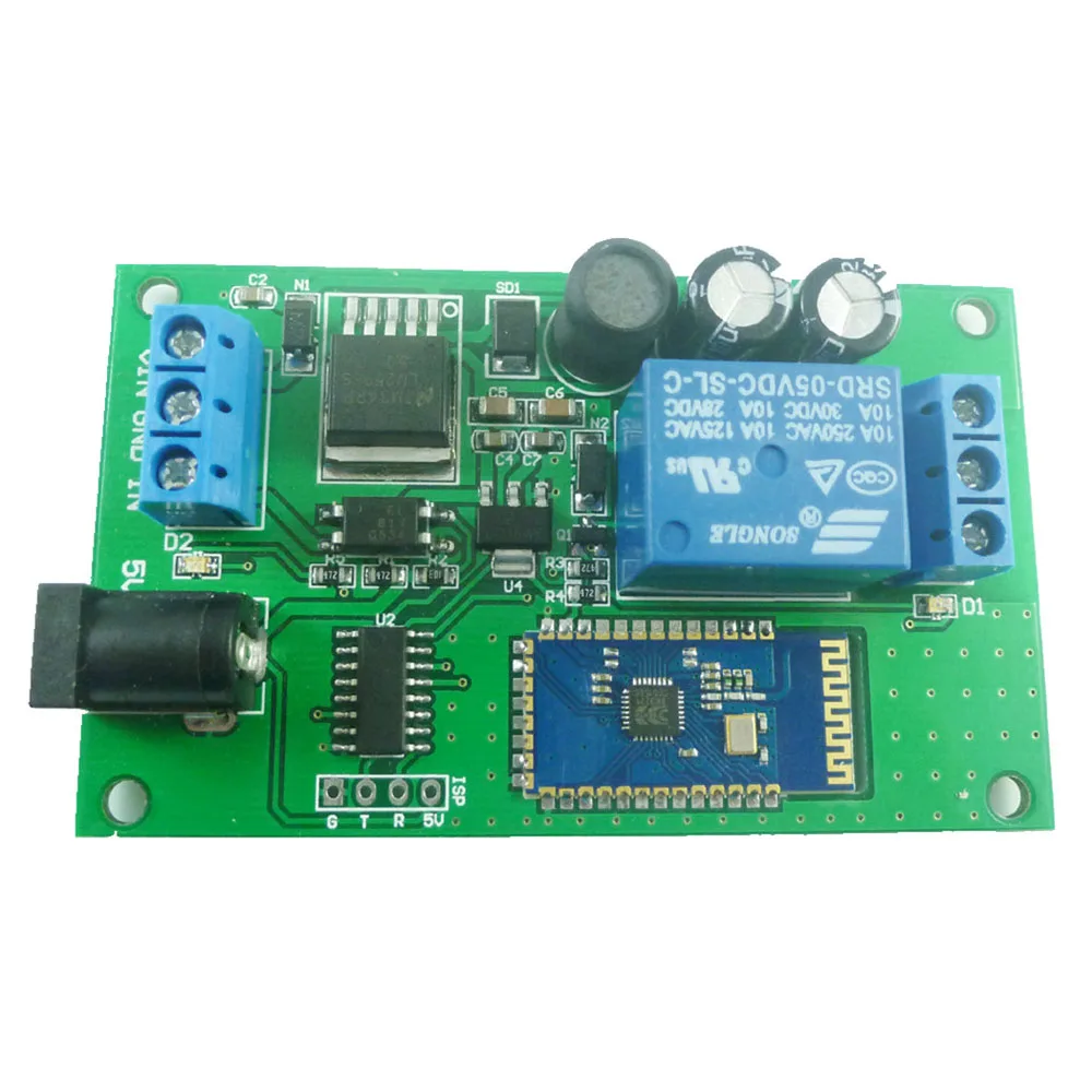 2.4G 1Ch Wireless BT Relay Mobile Remote Control Switch Control Device Smart Home V2.1+EDR Bluetooth-compatible Relay
2.4G 1Ch Wireless BT Relay Mobile Remote Control Switch Control Device Smart Home V2.1+EDR Bluetooth-compatible Relay