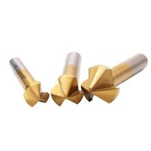 6Pcs 90 Degree 3 Flute HSS Countersink Drill Bit Kit Titanium Coated Chamfer Cutter Power Tools Wooden Drill Bit
6Pcs 90 Degree 3 Flute HSS Countersink Drill Bit Kit Titanium Coated Chamfer Cutter Power Tools Wooden Drill Bit