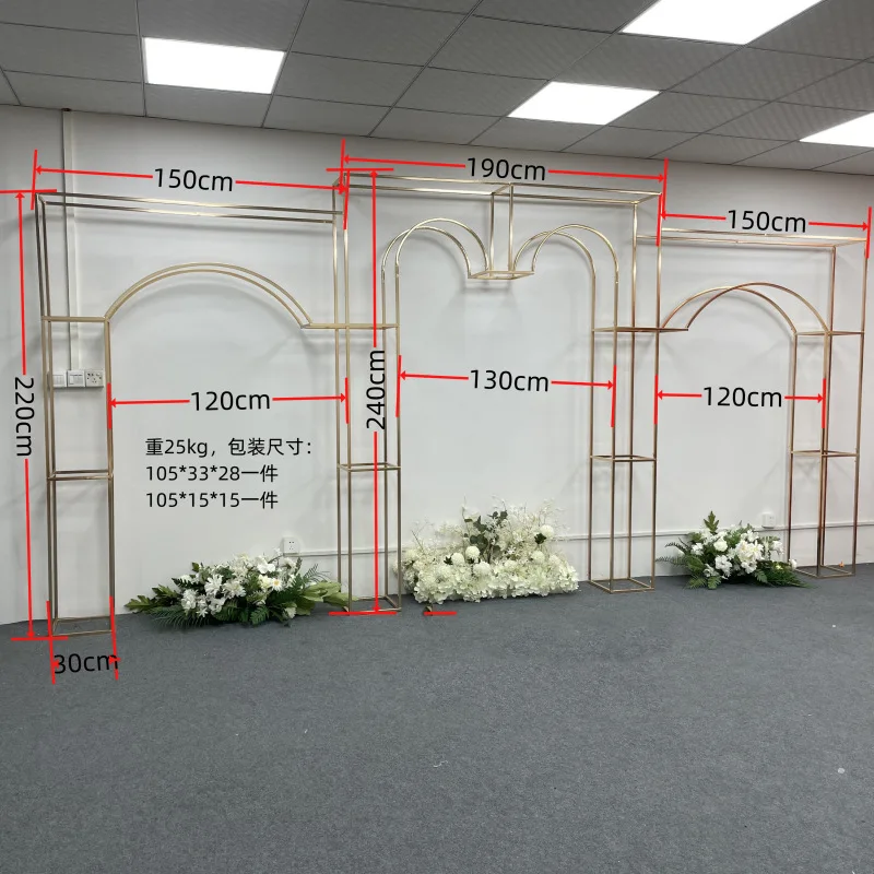 3pcs Shiny Gold Fashionable Welcome Door Frame Large Backdrop Wedding Floral Arch Stage Wall Screen Backdrop Birthday Party Ball
3pcs Shiny Gold Fashionable Welcome Door Frame Large Backdrop Wedding Floral Arch Stage Wall Screen Backdrop Birthday Party Ball