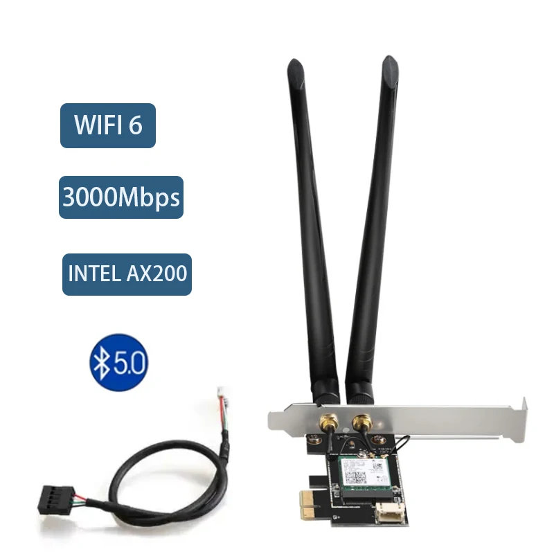 2,4G/5G PCI-E сетевая карта wifi приемник игра PCIE карта синий зуб 5,0 MU-MIMO WIFI 6 3000 Мбит/с игра PCI-E wifi адаптер Lan Карта
2,4G/5G PCI-E сетевая карта wifi приемник игра PCIE карта синий зуб 5,0 MU-MIMO WIFI 6 3000 Мбит/с игра PCI-E wifi адаптер Lan Карта