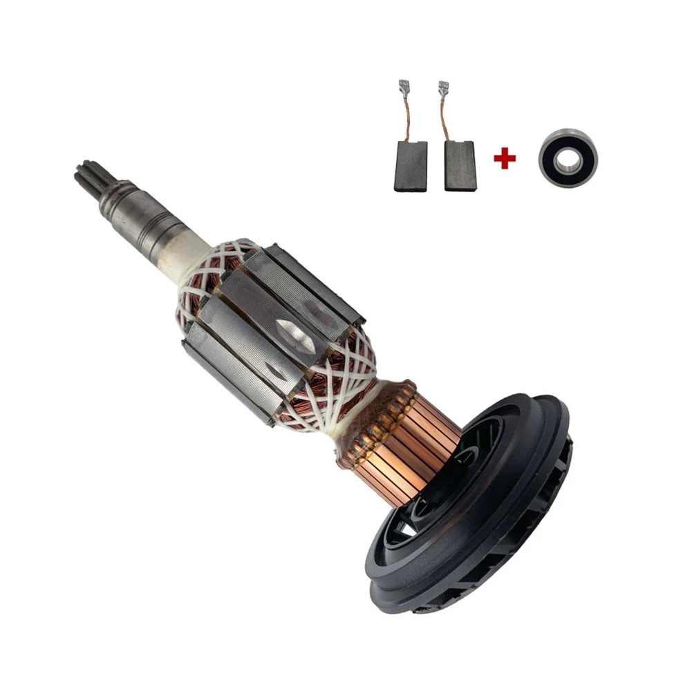 4pcs Carbon Brush Rotor Anchor Set Bearing 220-240V For Demolition Hammer GBH10DE 11223EVS GBH11DE GSH10C GSH11E Power Tool
4pcs Carbon Brush Rotor Anchor Set Bearing 220-240V For Demolition Hammer GBH10DE 11223EVS GBH11DE GSH10C GSH11E Power Tool
