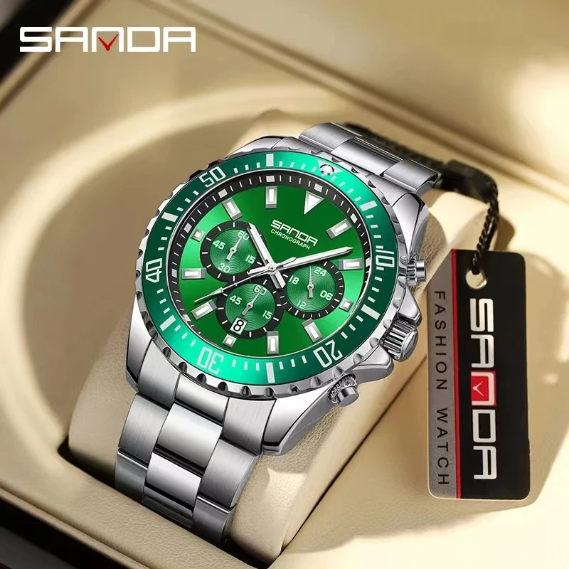 Sanda 5306 New Arrival For Men Stainless Steel Strap Japanese Quartz Movement Waterproof Chronograph Business Wrist Watch
Sanda 5306 New Arrival For Men Stainless Steel Strap Japanese Quartz Movement Waterproof Chronograph Business Wrist Watch