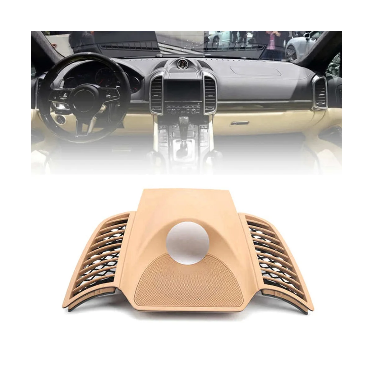95855218901 Car Dash Clock Upper Cover Instrument Panel Trim Fit for Porsche Cayenne 2011-2017, beige
95855218901 Car Dash Clock Upper Cover Instrument Panel Trim Fit for Porsche Cayenne 2011-2017, beige