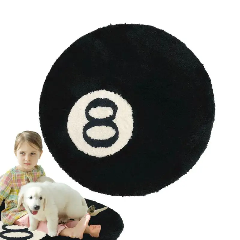 Room Decor 8 Ball Rug Soft Doormat Alt Non-slip Flocking Floor Area Rug Black Round Flocking Floor Bedroom Bedside Table Mat
Room Decor 8 Ball Rug Soft Doormat Alt Non-slip Flocking Floor Area Rug Black Round Flocking Floor Bedroom Bedside Table Mat