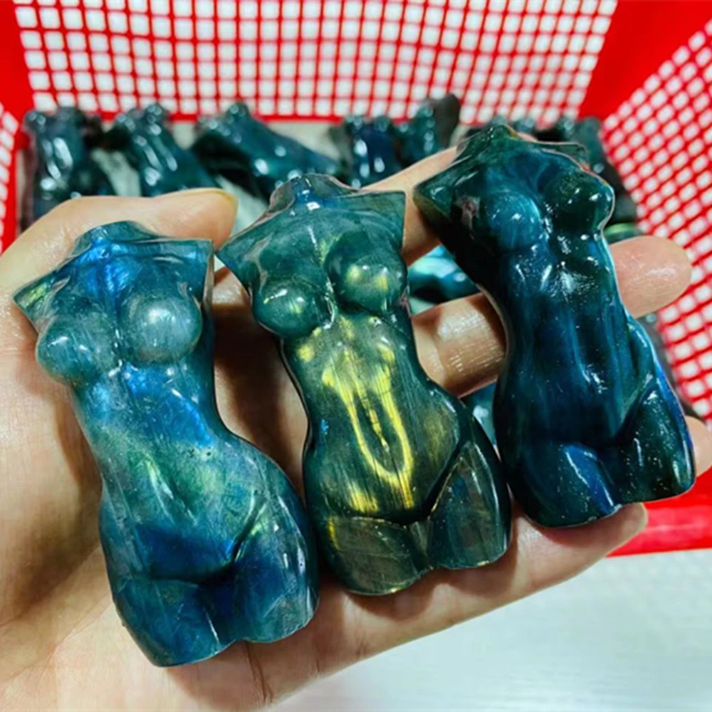 Natural Labradorite Model Statue Handmade Female Body Carved Crafts Figurine Healing Crystal Ornament Room Decor
Natural Labradorite Model Statue Handmade Female Body Carved Crafts Figurine Healing Crystal Ornament Room Decor