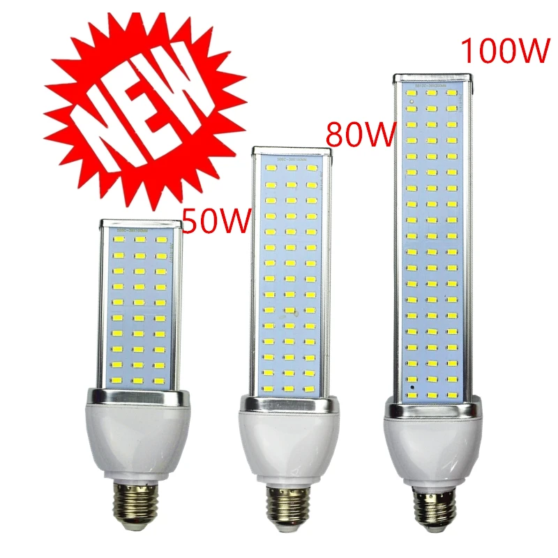 

NEW 5pcs/lot 5730 LED lamp Corn light bulb30W 40W 50W 60W 80W 100W Led Bulb E27 E39 E40 85-265V Aluminum Cooling High Power Bulb