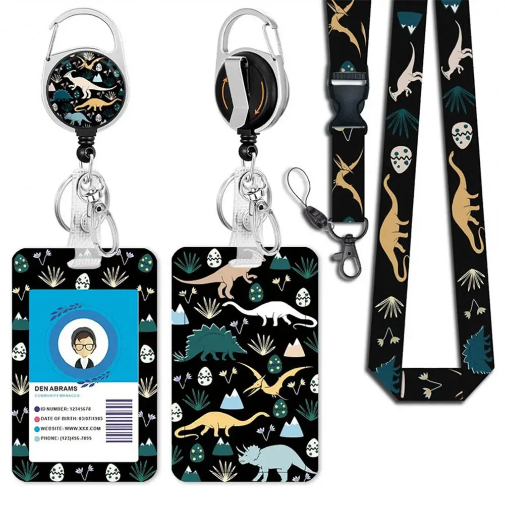Durable Abs Badge Holder Badge Holder with Printed Patterns Dinosaur Print Double Badge Holder with Retractable for Id for Women
Durable Abs Badge Holder Badge Holder with Printed Patterns Dinosaur Print Double Badge Holder with Retractable for Id for Women