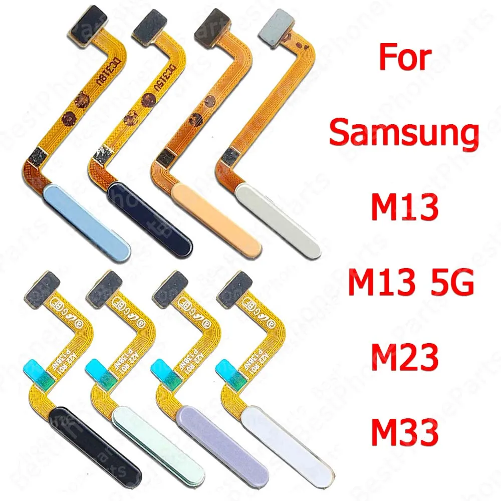 

Fingerprint Sensor Flex Cable Home Button For Samsung Galaxy M13 5G M23 M33 Touch Menu Finger Print Scanner Return Key