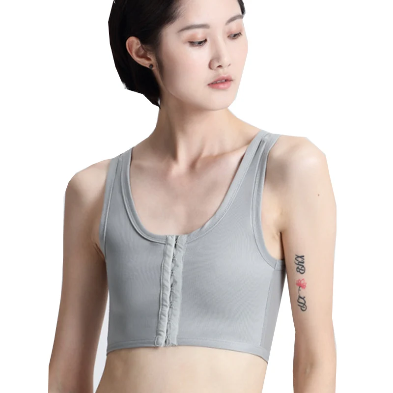 HaleyChan Women's Breathable Mesh Front Hooks Chest Binder Corset Top for Tomboy Trans Lesbian Plus Size Wrap Tops Crop Top
HaleyChan Women's Breathable Mesh Front Hooks Chest Binder Corset Top for Tomboy Trans Lesbian Plus Size Wrap Tops Crop Top
