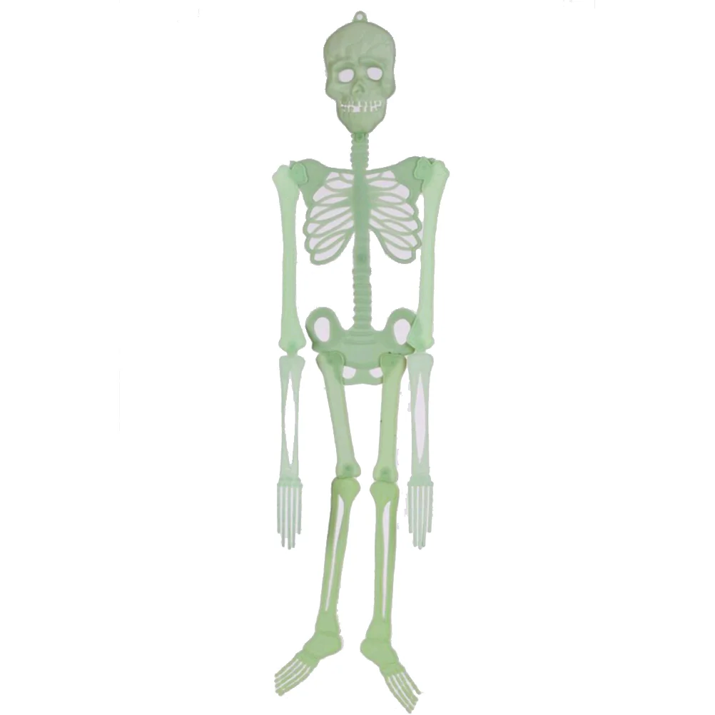 

90cm Halloween Props Decoration Luminous Movable Skull Skeleton Halloween Props Hanging Decorate Party Bars Glow In The Dark