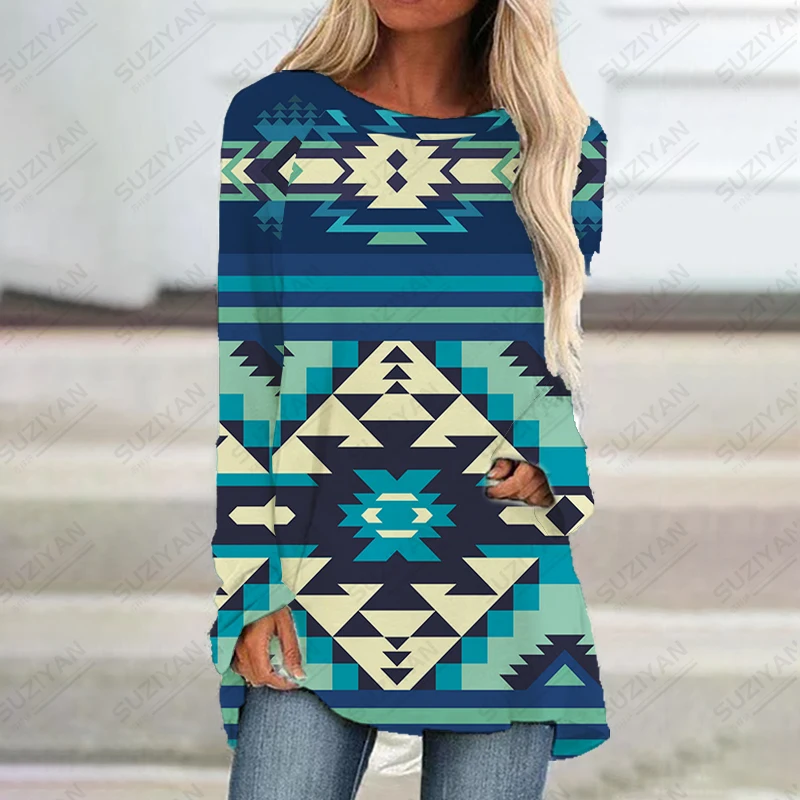 Spring Autumn High Quality Dress Tribal Ethnic Style 3D Printed Women's Long Sleeve Dress Loose Relaxed Fashion Retro Dress
Spring Autumn High Quality Dress Tribal Ethnic Style 3D Printed Women's Long Sleeve Dress Loose Relaxed Fashion Retro Dress
