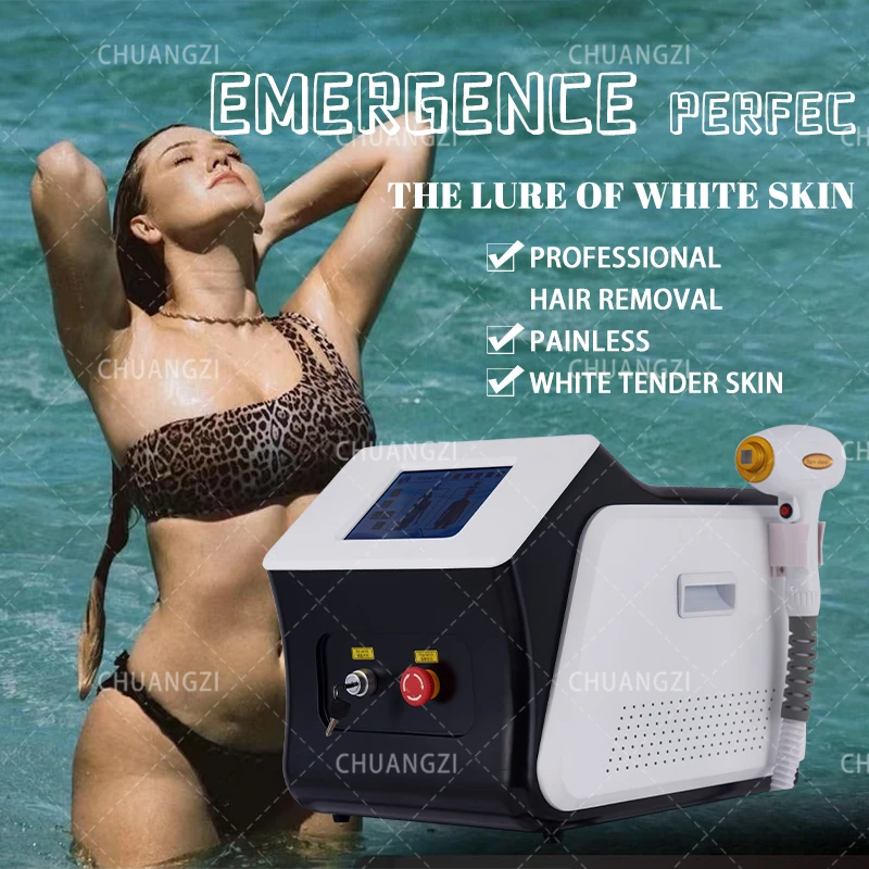 

2024 Newest 755nm 808nm 1064nm 3 Wavelength 808nm Diode Laser 808nm L-aser Hair Removal Machine for Salon 808 IPL Hair Remover