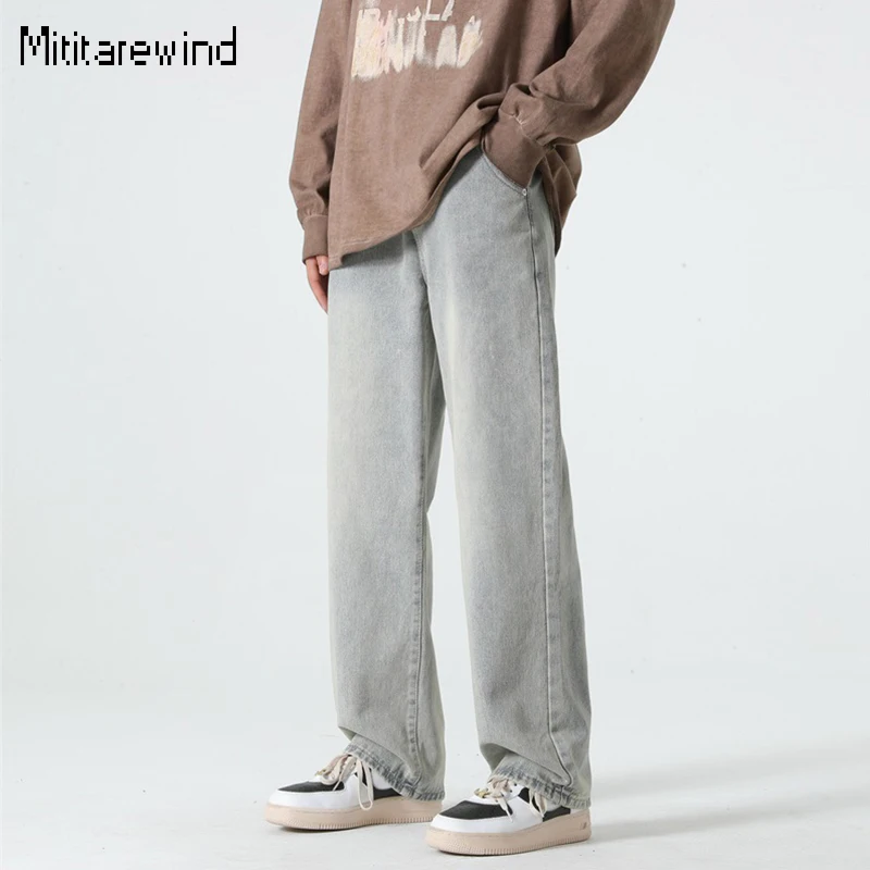 Синие джинсы в стиле ретро для мужчин, модные повседневные джинсовые брюки в американском уличном стиле, хлопковые прямые мешковатые джинсы с эффектом потертости, брюки
Синие джинсы в стиле ретро для мужчин, модные повседневные джинсовые брюки в американском уличном стиле, хлопковые прямые мешковатые джинсы с эффектом потертости, брюки