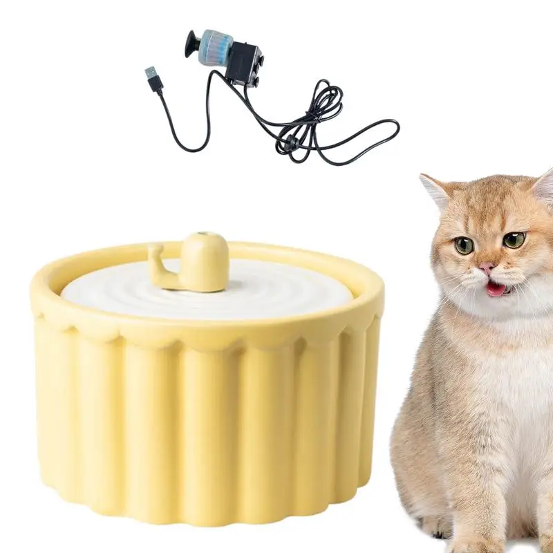 

Smart Cat Water Bowl Kitty 1 L Capacity Drinking Fountain Ceramic Water Bowl Cat Fountains For Pet Shop Pet Hospital Living Room