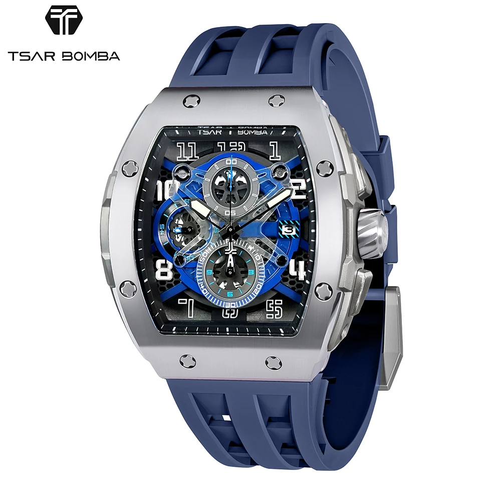 TSAR BOMBA Stainless Steel Bezel Men Quartz Luxury Sapphire Crystal Waterproof Chronograph Watch
TSAR BOMBA Stainless Steel Bezel Men Quartz Luxury Sapphire Crystal Waterproof Chronograph Watch