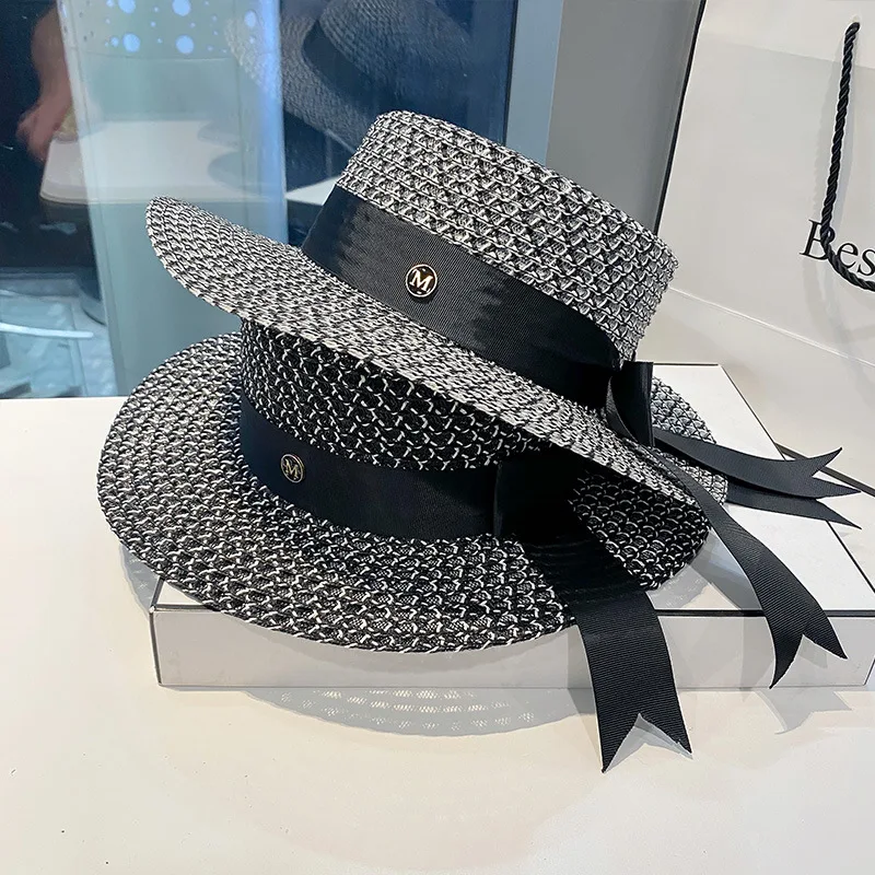 Sun Hat Ladies Hats Wide Brim Straw Hat Women Summer Cap Party Dress Black Bow Beach Hat
Sun Hat Ladies Hats Wide Brim Straw Hat Women Summer Cap Party Dress Black Bow Beach Hat