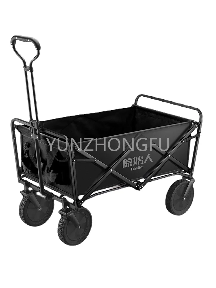

Camping Cart Camp Trailer Outdoor Folding Oversized Hand Buggy Trolley Picnic Car Table Board