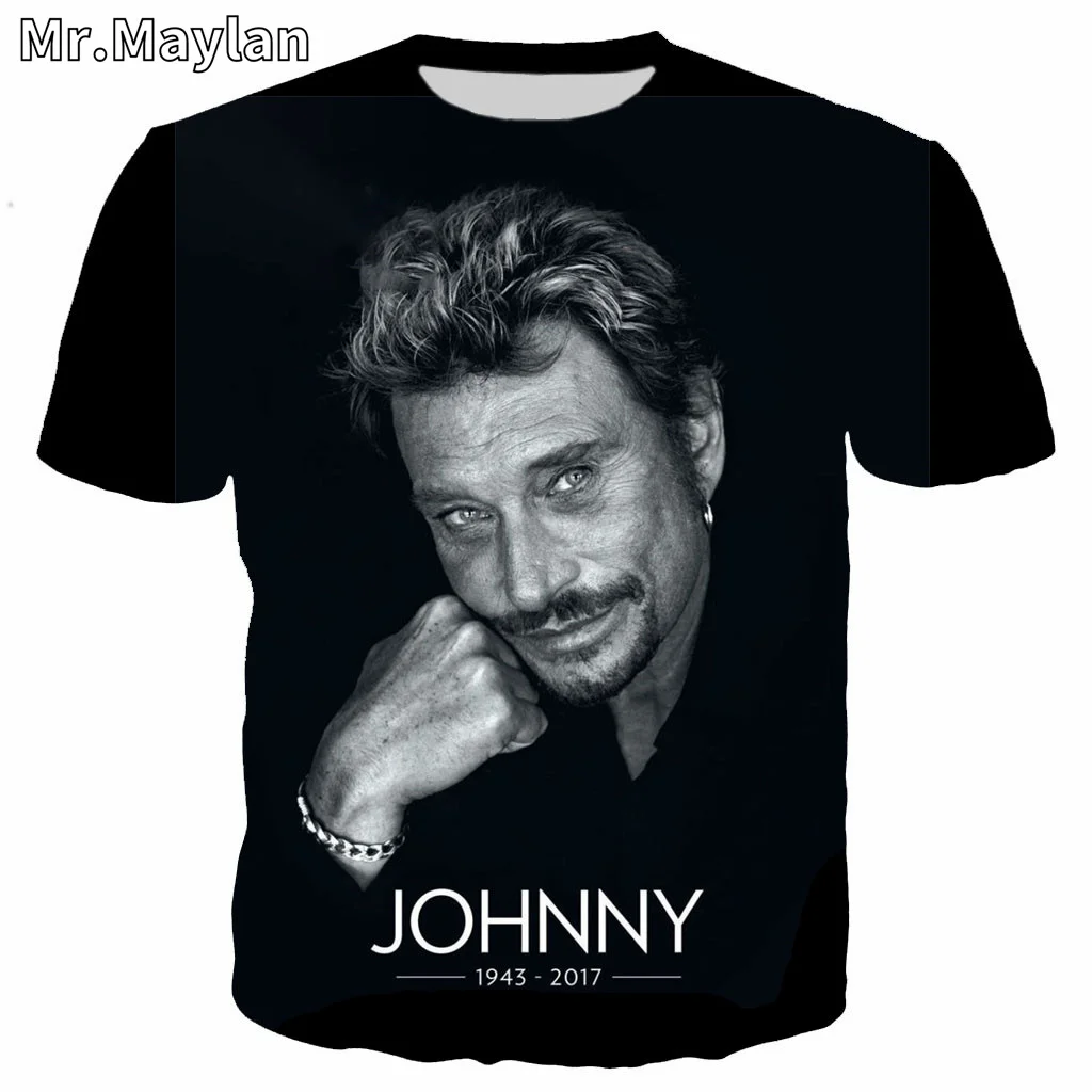 New Johnny Hallyday T shirt Rock tshirt 3D Unisex Casual Streetwear hip hop Tee Shirt Homme Clothing Tops Camiseta Hombre 5XL z3
New Johnny Hallyday T shirt Rock tshirt 3D Unisex Casual Streetwear hip hop Tee Shirt Homme Clothing Tops Camiseta Hombre 5XL z3