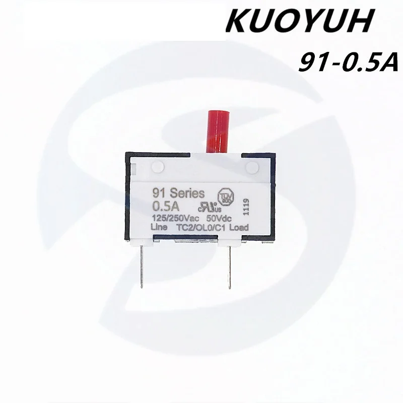 

KUOYUH Small Current Protector 91 Series 0.5 1.0 1.5 2.0 3.5 5.0 8.0 9.0A Current Protector Overcurrent Switch Motor Instrument