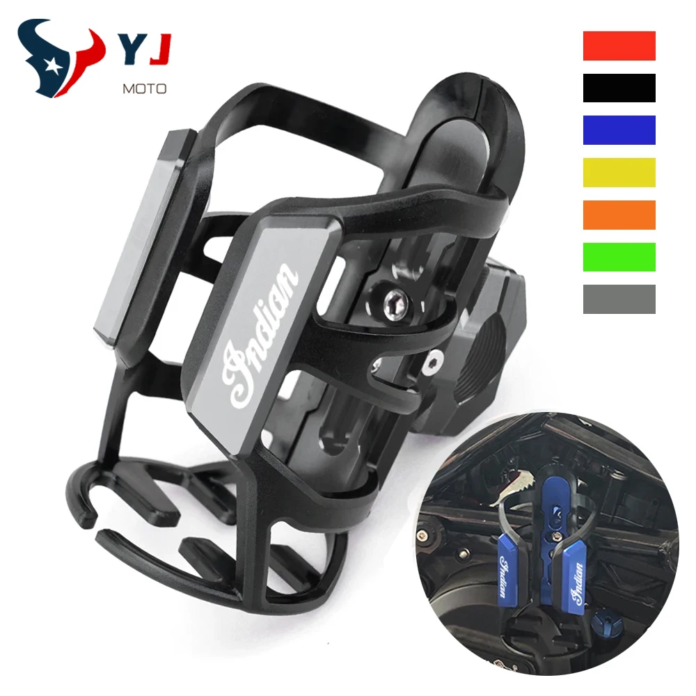 

For Indian Ftr1200 Ftr 1200 S Carbon Rally Chief Vintage Scout Water Drink Cup Holder Stand Bottle Cage Motorcycle Accessories