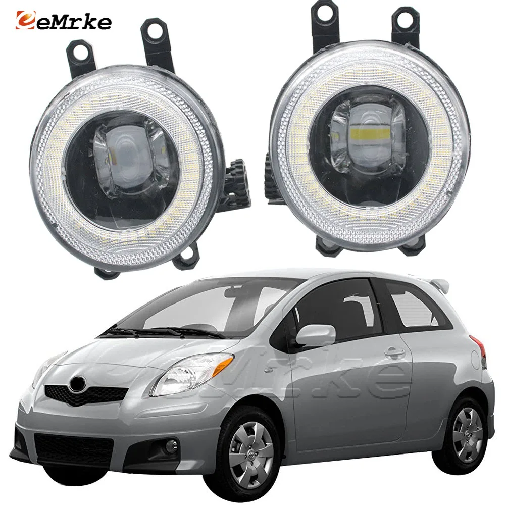 2-pcs Led Fog Light Assembly for Toyota Yaris S 2009 2010 2011 3D,5D Angel Eye DRL Daytime Running Lights Lens Headlight Lamp
2-pcs Led Fog Light Assembly for Toyota Yaris S 2009 2010 2011 3D,5D Angel Eye DRL Daytime Running Lights Lens Headlight Lamp
