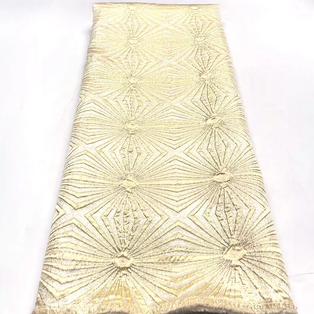 Brocade Lace Fabric with New Material African Jacquard Lace Fabric High Quality Nigerian French Tulle for Wedding Party NJ5389
Brocade Lace Fabric with New Material African Jacquard Lace Fabric High Quality Nigerian French Tulle for Wedding Party NJ5389