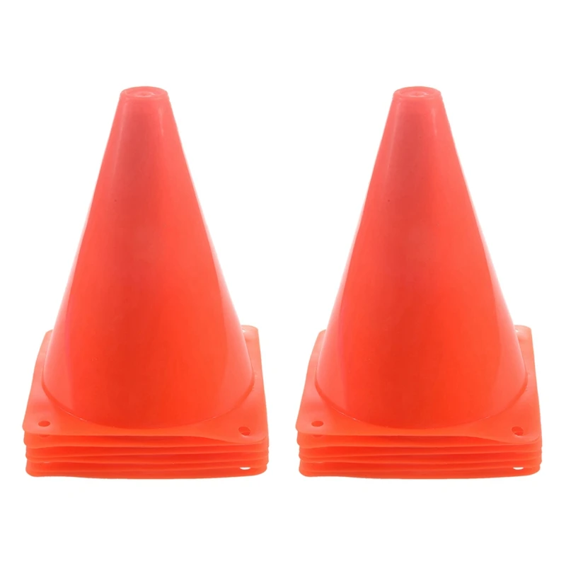7-Inch Plastic Traffic Cones (12-Pack) Multi-Purpose Cone Physical Education Sports Training Gear Training Traffic Cones
7-Inch Plastic Traffic Cones (12-Pack) Multi-Purpose Cone Physical Education Sports Training Gear Training Traffic Cones