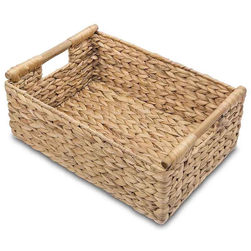 Small Wicker Baskets for Organizing Bathroom, Hyacinth Baskets for Storage, Wicker Storage Basket with Wooden Handle
Small Wicker Baskets for Organizing Bathroom, Hyacinth Baskets for Storage, Wicker Storage Basket with Wooden Handle