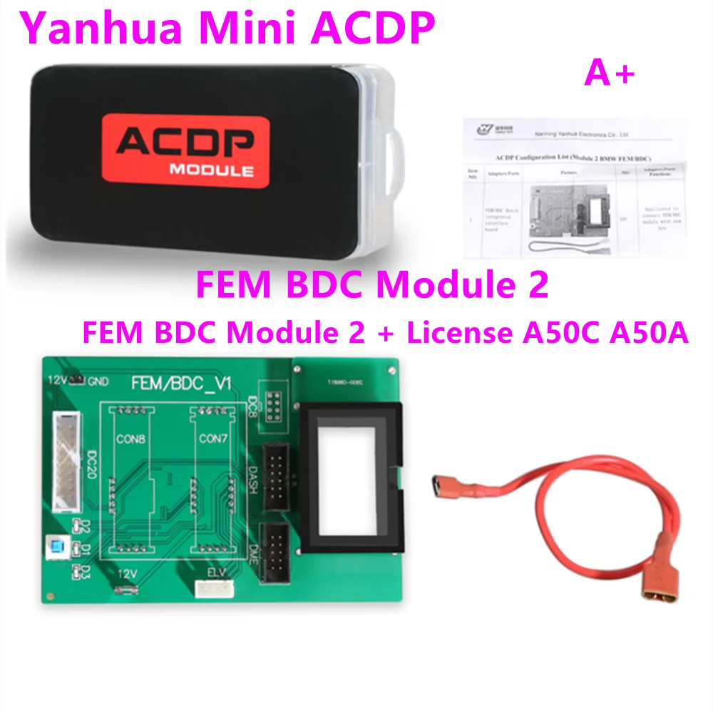 A+ Yanhua Mini ACDP for BMW FEM BDC Module 2 with License A50C A50A Support IMMO Key Programming
A+ Yanhua Mini ACDP for BMW FEM BDC Module 2 with License A50C A50A Support IMMO Key Programming