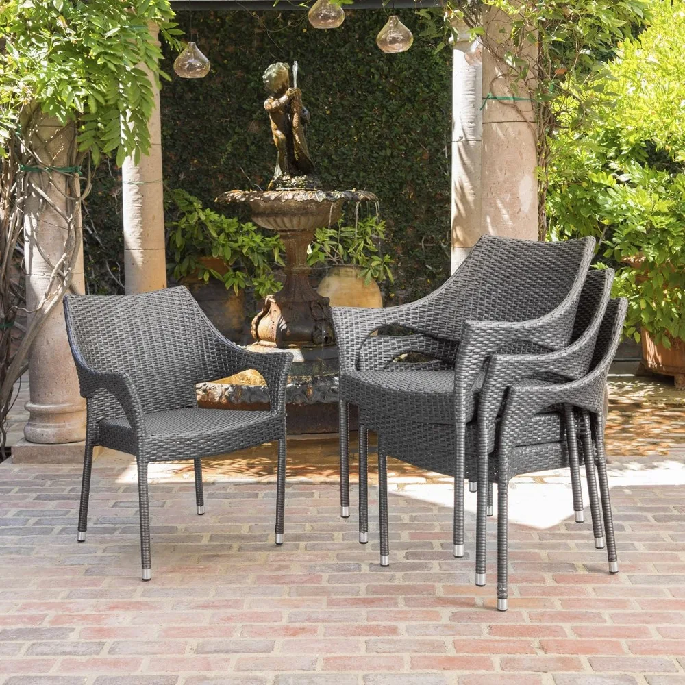 4-Pcs Set Chairs for Events Outdoor Wicker Stacking Chairs Waiting Grey Commercial Furniture
4-Pcs Set Chairs for Events Outdoor Wicker Stacking Chairs Waiting Grey Commercial Furniture